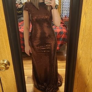 Beautiful bronze sequin dress